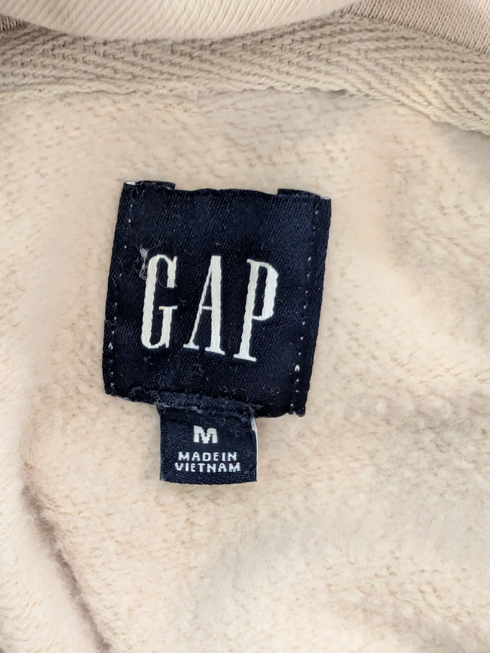 GAP Cream Tie-Dye Hoodie Sweater Dress